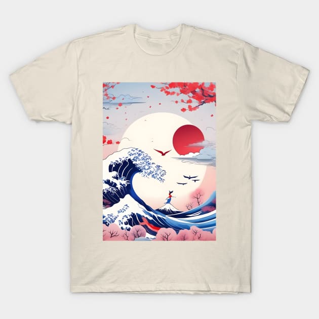 Sea japanese culture T-Shirt by NekerArt